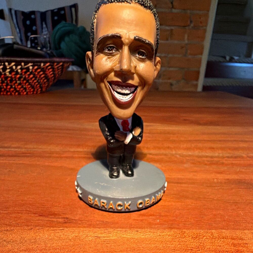 Barack Obama Resin Bobblehead Style Figurine Political Collectible